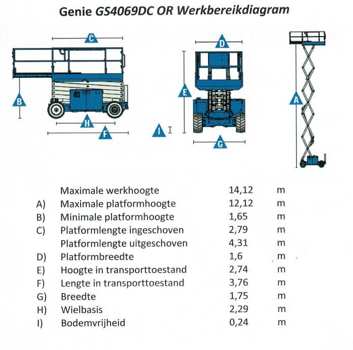 14 meter ruwterrein schaarhoogwerker afbeelding 14 meter ruwterrein schaarhoogwerker - Afbeelding 3